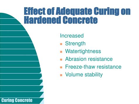 Curing Concrete Curing N Moisture N Temperature N Time Curing Requires Adequate If Any Of These Factors Are Neglected The Desired Properties Will Ppt Download Curing Concrete Curing N Moisture N Temperature N Time Curing Requires Adequate If Any Of These Factors Are Neglected The Desired Properties Will Ppt Download