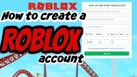 How To Create A Free Roblox Account Youtube How To Create A Free Roblox Account Youtube