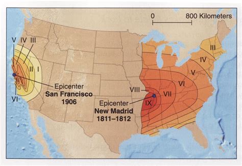 New Madrid Earthquake Zone Map New Madrid Earthquake Zone Map