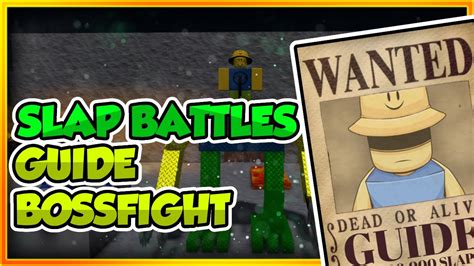 Slap Battles New Guide Bossfight Roblox Youtube Slap Battles New Guide Bossfight Roblox Youtube